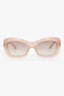 Versace Pink 'Medusa 96' Rectangular Sunglasses