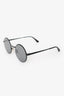 Saint Laurent Black Frame Round Sunglasses