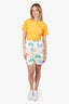 Gucci x Disney Ivory Silk Graphic Print Shorts Size 44