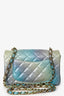 Pre-Loved Chanel™ 2024 Iridescent Ombre Lambskin Mini Rectangular Flap Bag