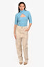 Isabel Marant Etoile Cream High Waisted Jeans Size 38