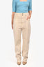 Isabel Marant Etoile Cream High Waisted Jeans Size 38