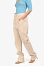 Isabel Marant Etoile Cream High Waisted Jeans Size 38