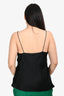 Anine Bing Black Silk Lace Detail Top Size L