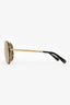 Louis Vuitton 2017 Black/Gold 'LV Drive' Aviator Sunglasses