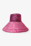 Gucci Pink GG Monogram Metallic Sun Hat