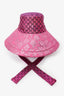 Gucci Pink GG Monogram Metallic Sun Hat