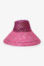 Gucci Pink GG Monogram Metallic Sun Hat