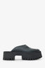 Gucci Rubber GG Monogram Perforated Lug Sole Sandals Size 37