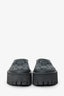 Gucci Rubber GG Monogram Perforated Lug Sole Sandals Size 37