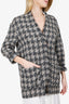 Isabel Marant Black/White Houndstooth Tweed Jacket Size 38