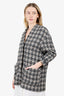 Isabel Marant Black/White Houndstooth Tweed Jacket Size 38