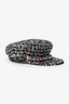 Pre-Loved Chanel™ Multicolour Tweed Wool Beret Hat Size 57