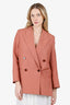 Acne Terracotta Wool Oversized Double Blazer Size 38