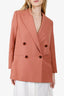 Acne Terracotta Wool Oversized Double Blazer Size 38