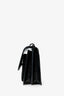 Saint Laurent So Black Croc Embossed Leather Medium 'Sunset' Shoulder Bag