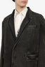Diesel by Glenn Martens 2021 Collection Black Denim Blazer Size M Mens