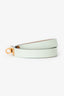 Hermès Light Green Leather Kelly Double Tour Bracelet