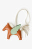Hermès Gold/Green Leather Rodeo Pegase PM Bag Charm