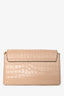 Chloé Blush Croc Embossed Leather Small Faye Crossbody Bag