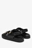 Givenchy Black Leather Pattern Double Strap Sandals Size 40