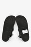Givenchy Black Leather Pattern Double Strap Sandals Size 40