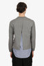 Solid Homme Grey Cotton Sweater Size 48