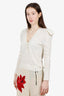 Veronica Beard White Wool Cardigan Size M