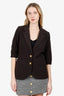 Smyth Black Suede Blazer Size 6