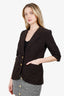 Smyth Black Suede Blazer Size 6