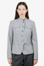 Akris Grey Wool Jacket With Belt Estimated Size S