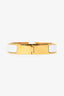 Hermès White/Gold Clic H Bracelet