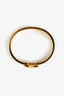 Hermès White/Gold Clic H Bracelet