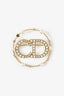 Christian Dior Gold-tone Faux Pearl Crystal Clair D Lune Brooch