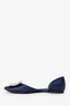 Roger Vivier Satin Chips D'Orsay Flat Size 37.5
