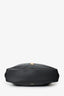 Versace Black Leather Pebbled Leather Medusa Large Hobo Shoulder Bag