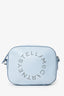 Stella McCartney Blue Vegan Leather Logo Small Crossbody Bag
