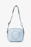 Stella McCartney Blue Vegan Leather Logo Small Crossbody Bag