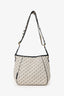 Stella McCartney Beige/Black Canvas Leather Trimmed Logo Monogram Tote