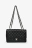 Pre-Loved Chanel™ 2008-09 Black Caviar Jumbo Classic Flap