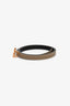 Hermès 2017 Etoupe/Black Swift Epsom Reversible 'Gamma' 13MM Belt Size 75