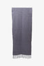 Acne Studios Wool Lilac Fringe Scarf