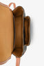 Celine 2020 Brown Leather/Canvas Triomphe Medium 'Folco' Crossbody Bag