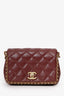 Pre-Loved Chanel™ 22B Burgundy Caviar Never Ending Chain Flap Bag