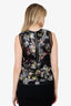 Erdem Black Silk Floral Top Estimated Size Small