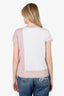 Hermès Pink Silk 'Maille Jacquard' Top Size 36
