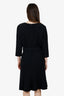 Oscar De La Renta Black Midi Dress With Belt Size L
