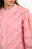 Sea New York Pink Scalloped Blouse Size S