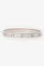 Cartier 18K White Gold Classic Model Love Bracelet Size 16