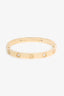 Cartier 18K Yellow Gold 4 Diamonds Medium Model Love Bracelet Size 16